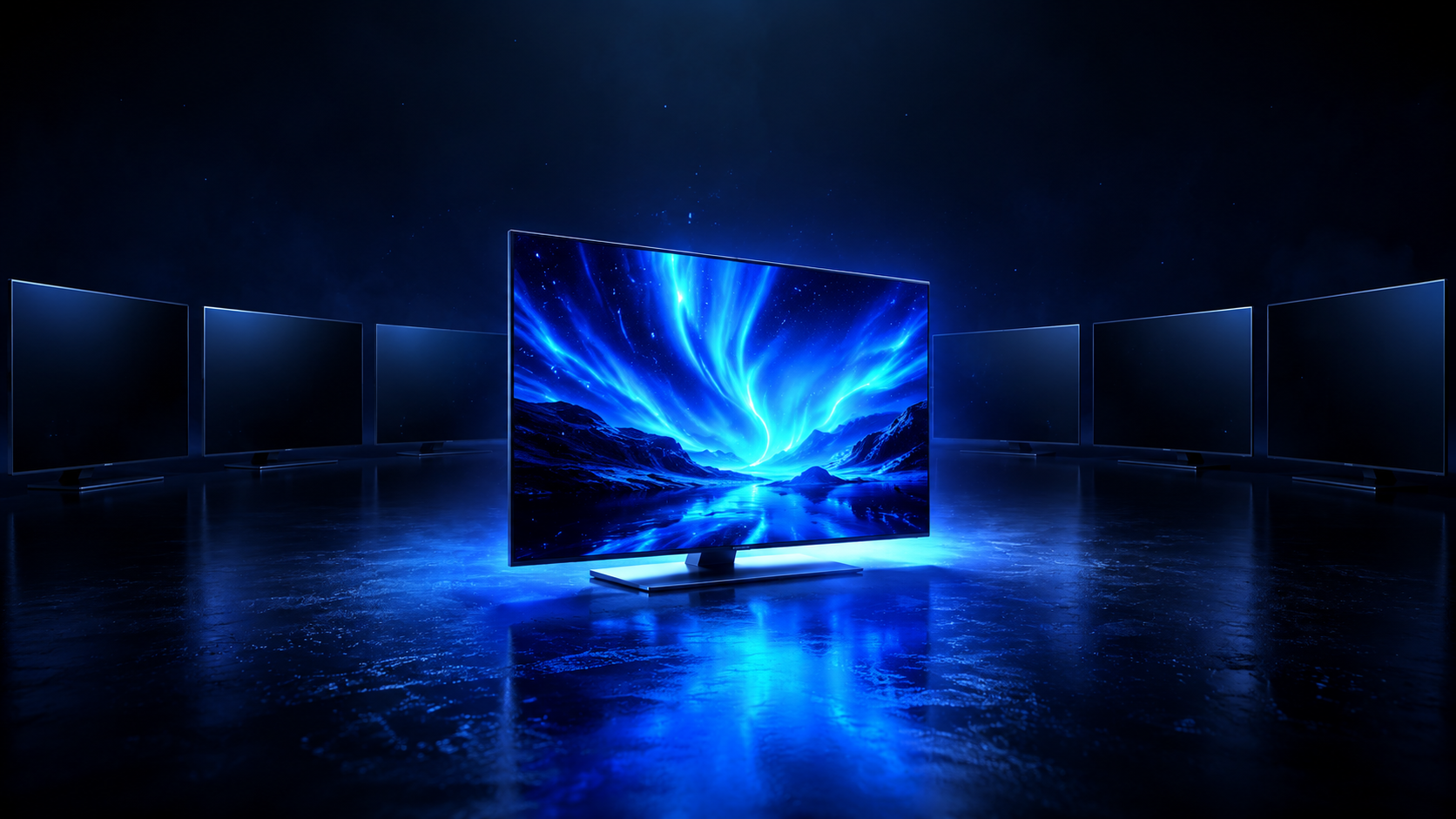 IPTV Anbieter Vergleich 2026 – ein leuchtender Bildschirm hebt sich klar von den anderen ab